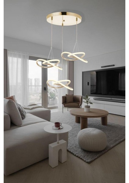 9192-3 Gold Powerled Avize fiyatları