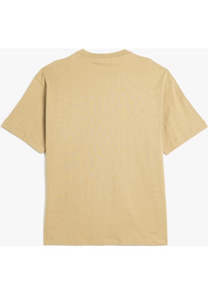 Kısa Kollu Pamuklu Bisiklet Yaka Basic Oversize Tişört fiyatları