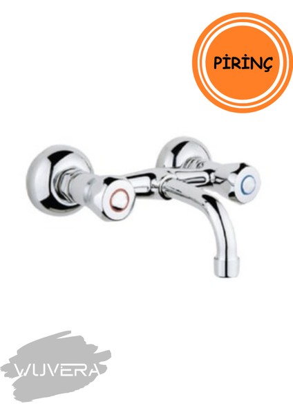 Klasik Çevirmeli Sabit Lavabo Bataryası – Şıklık ve Fonksiyonellik Bir Arada fiyatları