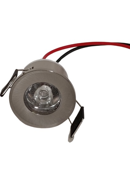 12v mini gömme spot led – 1w, 100 lümen, alüminyum, 4000k gün ışığı