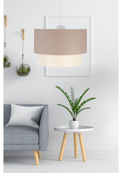 Artgift Pasta Tekli Sarkıt Avize Kahve Kumaş Yatak Odası Salon Oturma Odası Hol Aydınlatma fiyatları