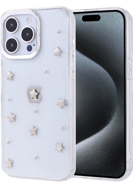 Apple iPhone 15 Pro Max Kılıf Kutup Figürlü Yıldız + Ekran Koruyucu