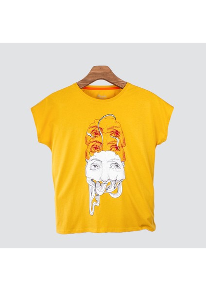 Eyes Kadın Baskılı T-Shirt
