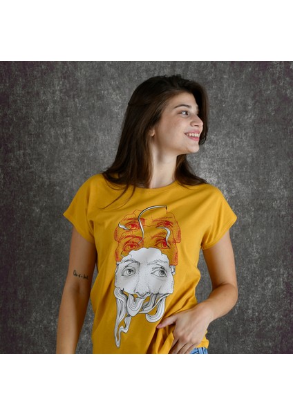 Eyes Kadın Baskılı T-Shirt