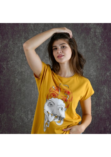 Eyes Kadın Baskılı T-Shirt