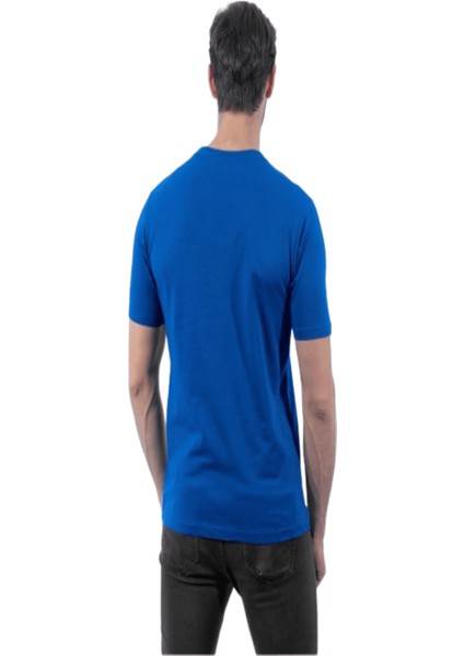 Erkek- O. Yaka T-Shirt- Saks Mavi fiyatları