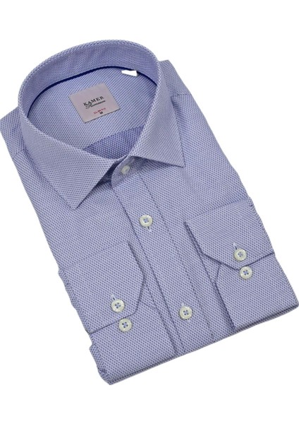 Erkek Slim Fitt Uzun Kol Gömlek 2381 BGL-ST04374