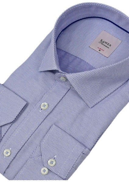 Erkek Slim Fitt Uzun Kol Gömlek 2381 BGL-ST04374