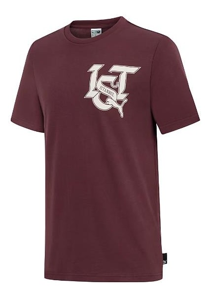 Erkek Bordo Puma Istanbul Graphic Tee Bordo Erkek T-Shirt