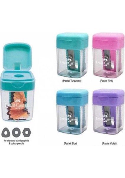 Faber Castell Minibox Duo Kalemtraş Trendy