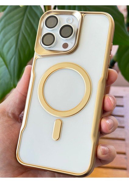 Apple iPhone 16 Pro Kılıf Uyumlu Prizma Kamera Çıkıntılı Magsafe Şarj Destekli Mat Renkli Şeffaf Kapak modelleri