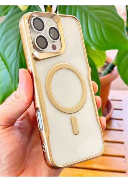Apple iPhone 16 Pro Kılıf Uyumlu Prizma Kamera Çıkıntılı Magsafe Şarj Destekli Mat Renkli Şeffaf Kapak fırsatları