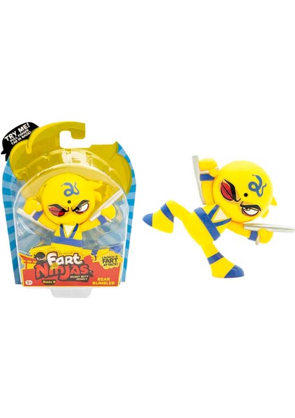 Sesli Fart Ninjas Gaz Çıkaran Sensörlü Figür S9 FAN02001 - Rear Rumbler