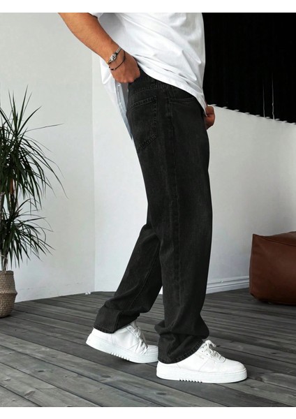 Casual Erkek Baggy Denim Kot Pantolon
