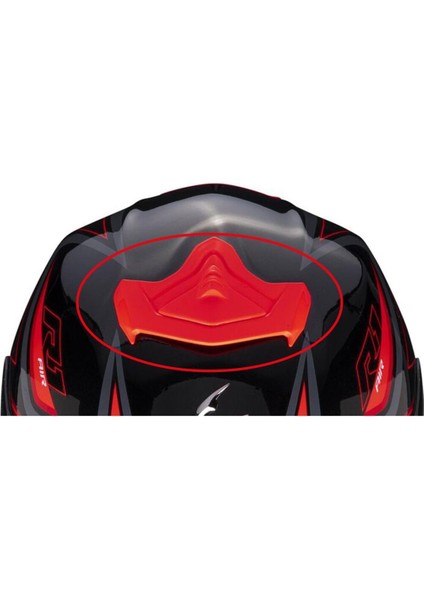 Exo-R1 Aır Top Vent Assy Rouge Fluo