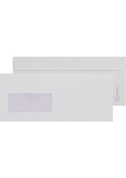 Diplomat Zarf Pencereli 105 x 240 mm 50 Adet - Beyaz modelleri