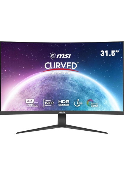 Msı G321CU 31.5" 1 Ms 4K Curved 144 Hz Oyuncu Monitörü - Teşhir