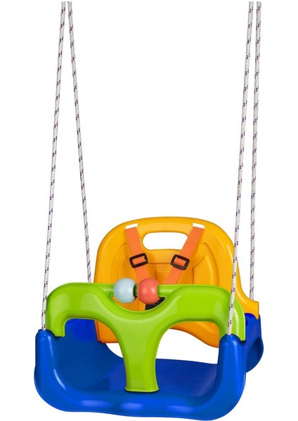 Çocuk Salıncağı - Emniyetli Taşıma Kapasitesi: 0 - 18 kg, Polipropilen Malzeme, Mavi-Beyaz Renk Seçeneği