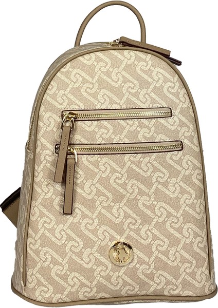 Bej U.S. Polo Assn. Kadın Sırt Çantası Us24528 modelleri