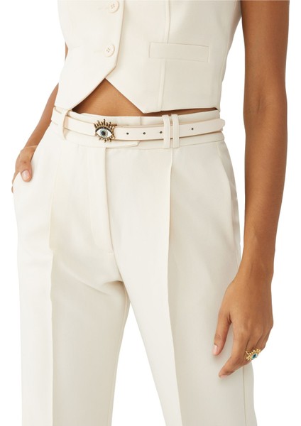 Nazarlık Detaylı Off White Kemer fiyatları