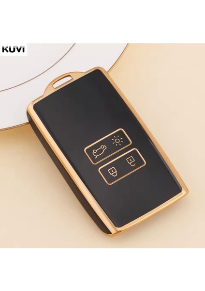 Renault Austral Anahtar Kılıfı Siyah-Gold