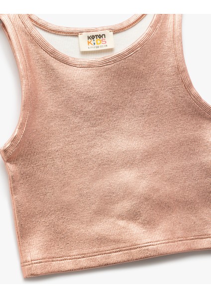 Bisiklet Yaka Ribanalı Kolsuz Parlak Atlet modelleri