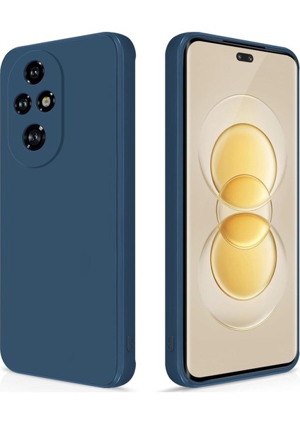 Honor 200 Pro Kılıf Kadife Lansman Soft Yumuşak Liquid Silikon Kamera Korumalı Kapak