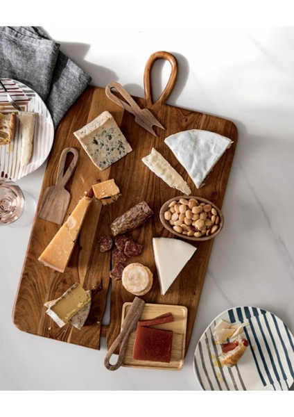 Büyük Akasya Tahtası, El Yapımı, Şeffaf Lake Kaplama ve Kelebek Detayı modelleri