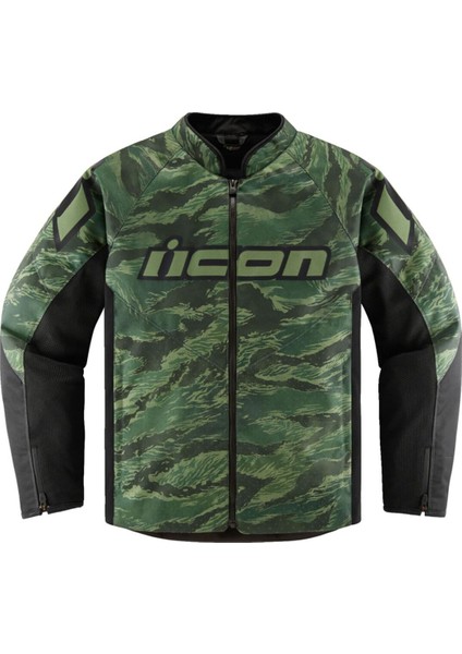 Hooligan Ce Tigersblood Korumalı Motosiklet Montu Siyah Yeşil