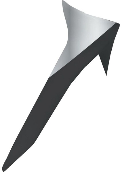Supertech R10 Element Kask Için Standart Spoiler Siyah Gümüş