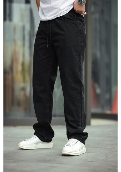Erkek Baggy Rahat Kalıp Bel Lastikli Pantolon