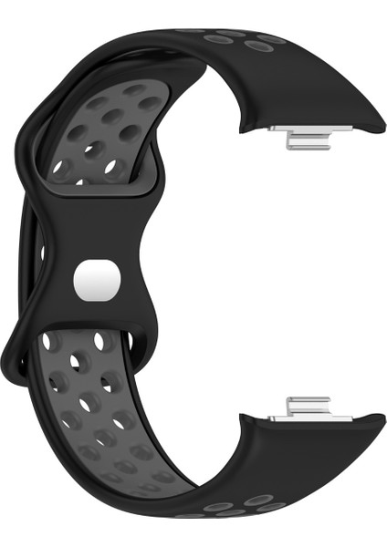 Xiaomi Redmi Watch 4 Uyumlu Kordon Delikli Silikon Siyah Gri fiyatları