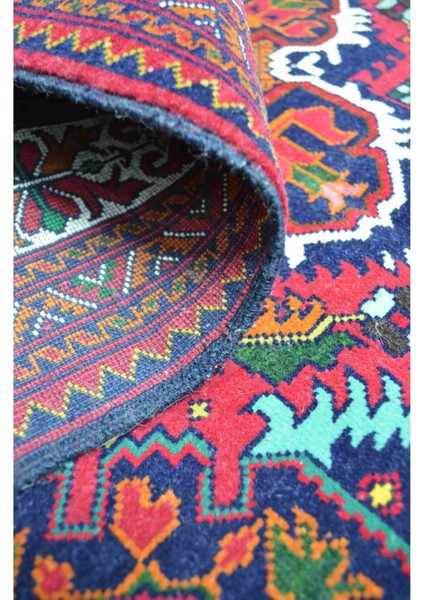 Afgan Bilicik Kaşmir Yünden El Dokuma Bordo Renk Halı 93 x 144 cm (1.34 M²) indirimleri