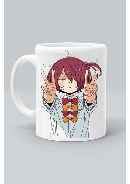 Chika Komari Karakter Too Many Losing Heroines Chihaya Anime Baskılı Beyaz Klasik Kupa Bardak