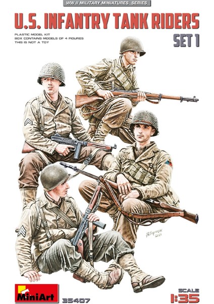 35407 1:35 Abd Piyade Tank Sürücüleri Set 1