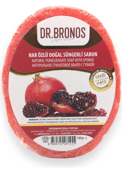 Süngerli Nar Sabun 135 gr fiyatları
