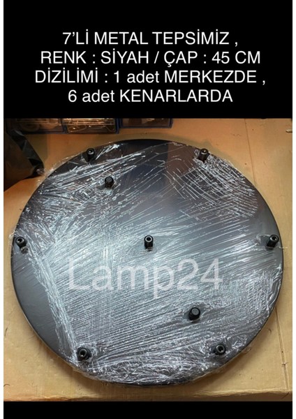 Dali Serisi 7’li Bal Glop Camlı Modern Avize - modelleri