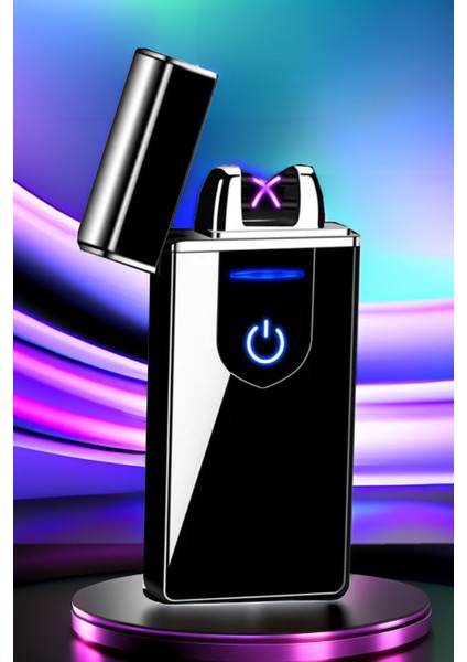 K21 USB Şarjlı 2 Ark Alevsiz Çakmak -New Style