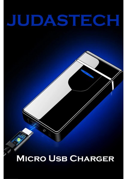 K21 USB Şarjlı 2 Ark Alevsiz Çakmak -New Style