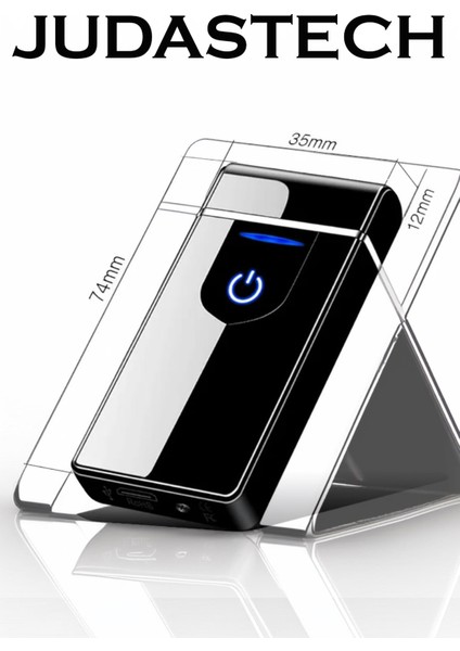 K21 USB Şarjlı 2 Ark Alevsiz Çakmak -New Style