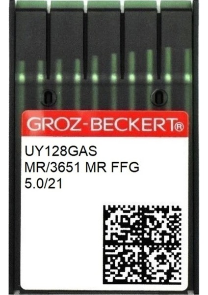 09 Numara UY128GAS MR/3651 Mr Ffg Groz Beckert Uzun Reçme Iğne Mr (100LÜK Kutu )