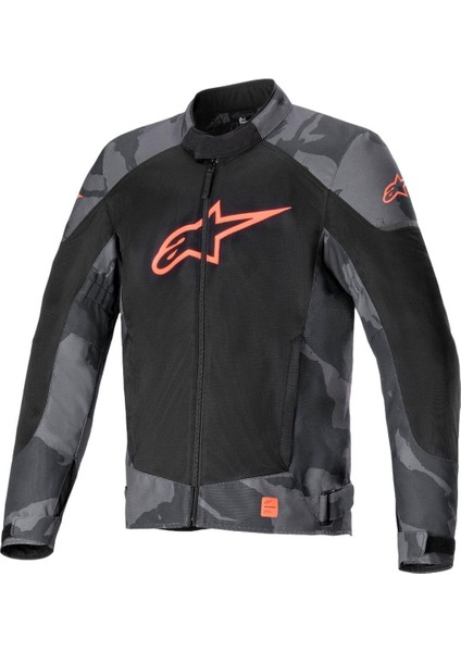 T-Sp x Superair Yazlık Korumalı Motosiklet Montu Siyah Kamuflaj