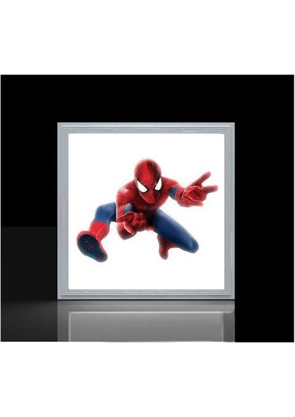 Spider Man Çocuk Odası LED Avize- 60W 60 cm x 60 cm Beyaz Işık fiyatları