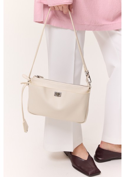 Arte Mini Baget Çanta Bej