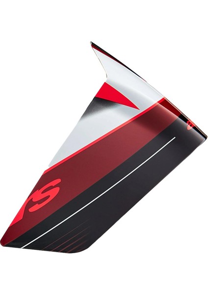 Supertech R10 Team Kask Için Yarış Spoileri Siyah Kırmızı Beyaz
