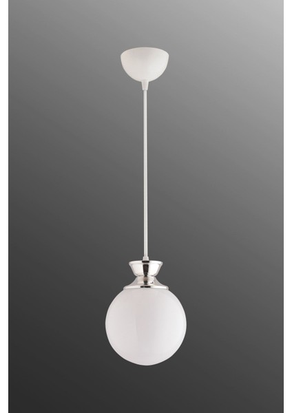 Dilara Beyaza Krom Detaylı Glop Camlı Aydınlatma indirimleri