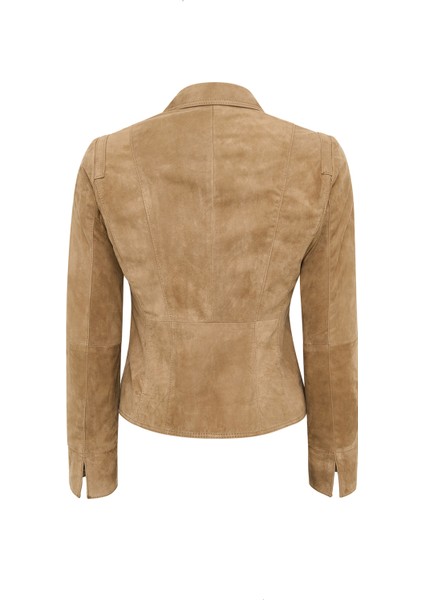 Lara Kadın Camel Kısa Süet Deri Ceket 24WGE588110 fiyatları
