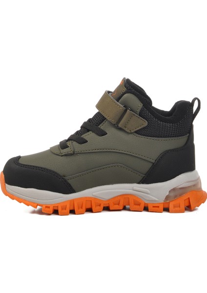 Haki Yeşil Cırtlı Unisex Çocuk Outdoor Bot