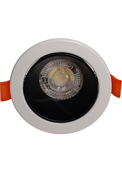 12v beyaz-siyah spot led – 95 mm, 4000k gün ışığı, gömme montaj