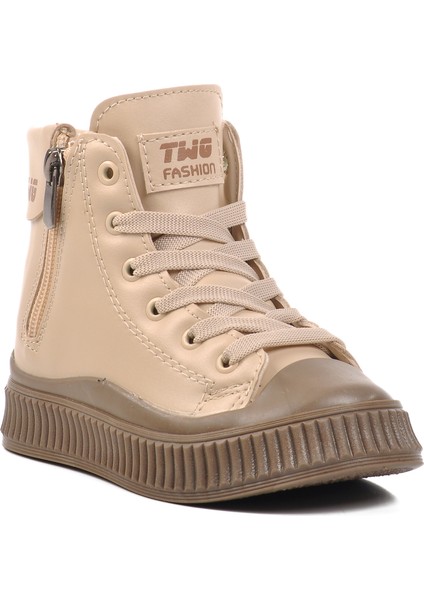 Bej Vizon Içi Polarlı Unisex Çocuk Bot